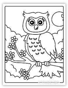 49 Owl Coloring Pages (Free PDF Printables) - Simply Love Coloring
