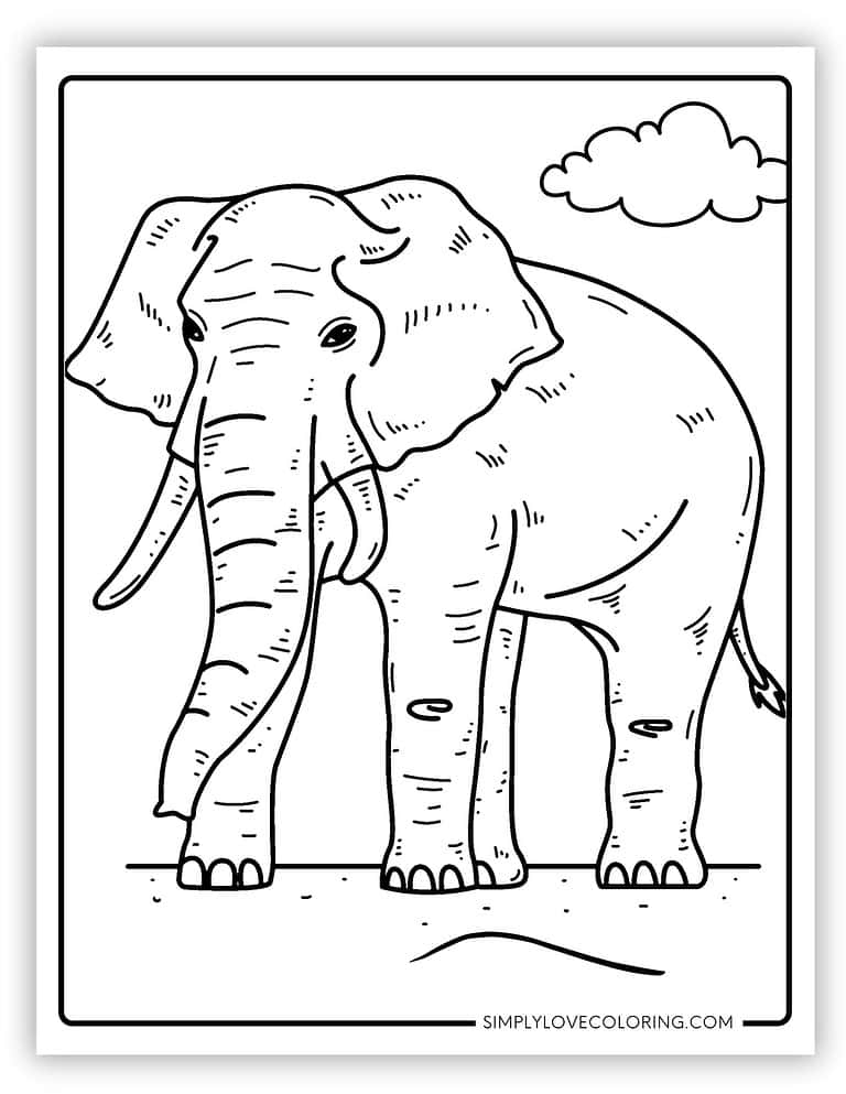 35 Elephant Coloring Pages (Free PDF Printables) - Simply Love Coloring