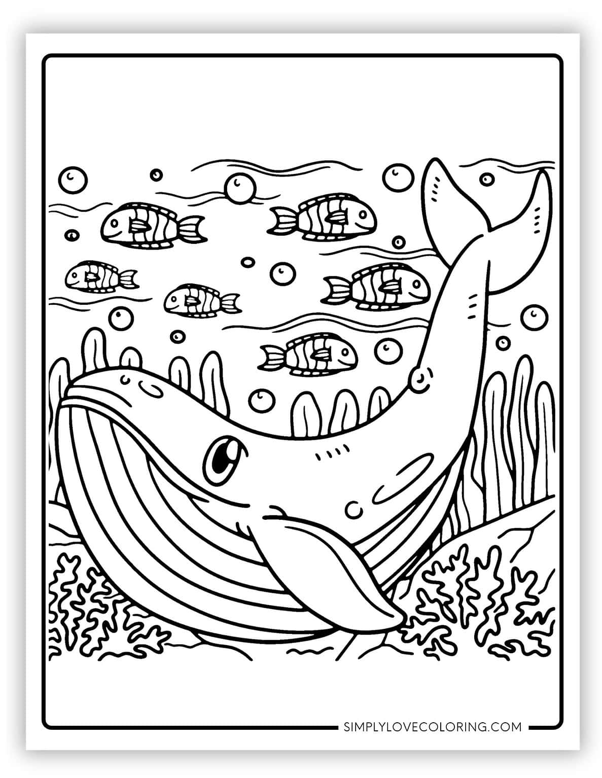 35 Whale Coloring Pages (Free PDF Printables) - Simply Love Coloring
