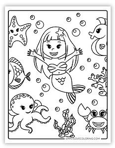 45 Sea Life Coloring Pages (Free PDF Printables) - Simply Love Coloring