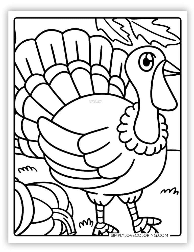 Turkey Coloring Pages (Free PDF Printables) - Simply Love Coloring