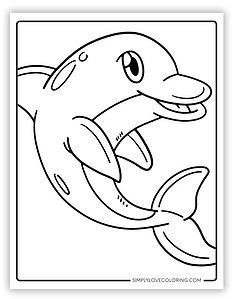 46 Dolphin Coloring Pages (Free PDF Printables) - Simply Love Coloring