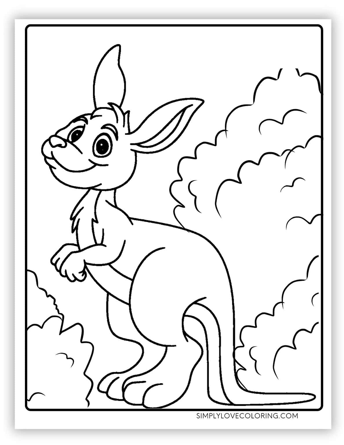 19 Kangaroo Coloring Pages (Free PDF Printables) - Simply Love Coloring