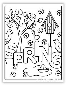 73 Spring Coloring Pages (Free PDF Printables) - Simply Love Coloring