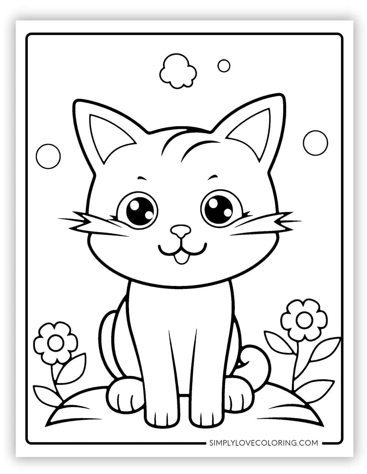 47 Cute Cat Coloring Pages (Free PDF Printables) - Simply Love Coloring