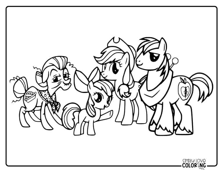 88 My Little Pony Coloring Pages (Free PDF Printables) - Simply Love ...