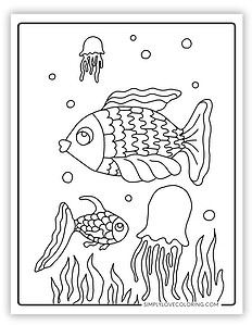 45 Sea Life Coloring Pages (Free PDF Printables) - Simply Love Coloring