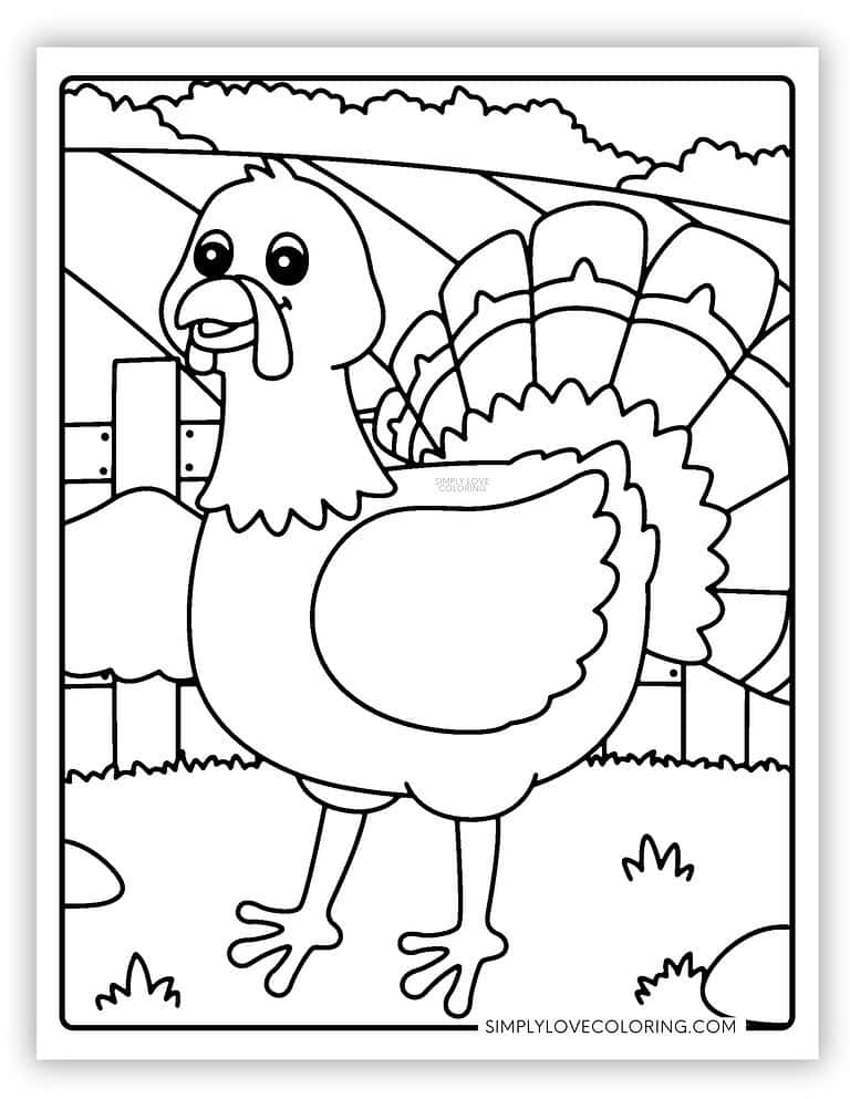 Turkey Coloring Pages (Free PDF Printables) - Simply Love Coloring