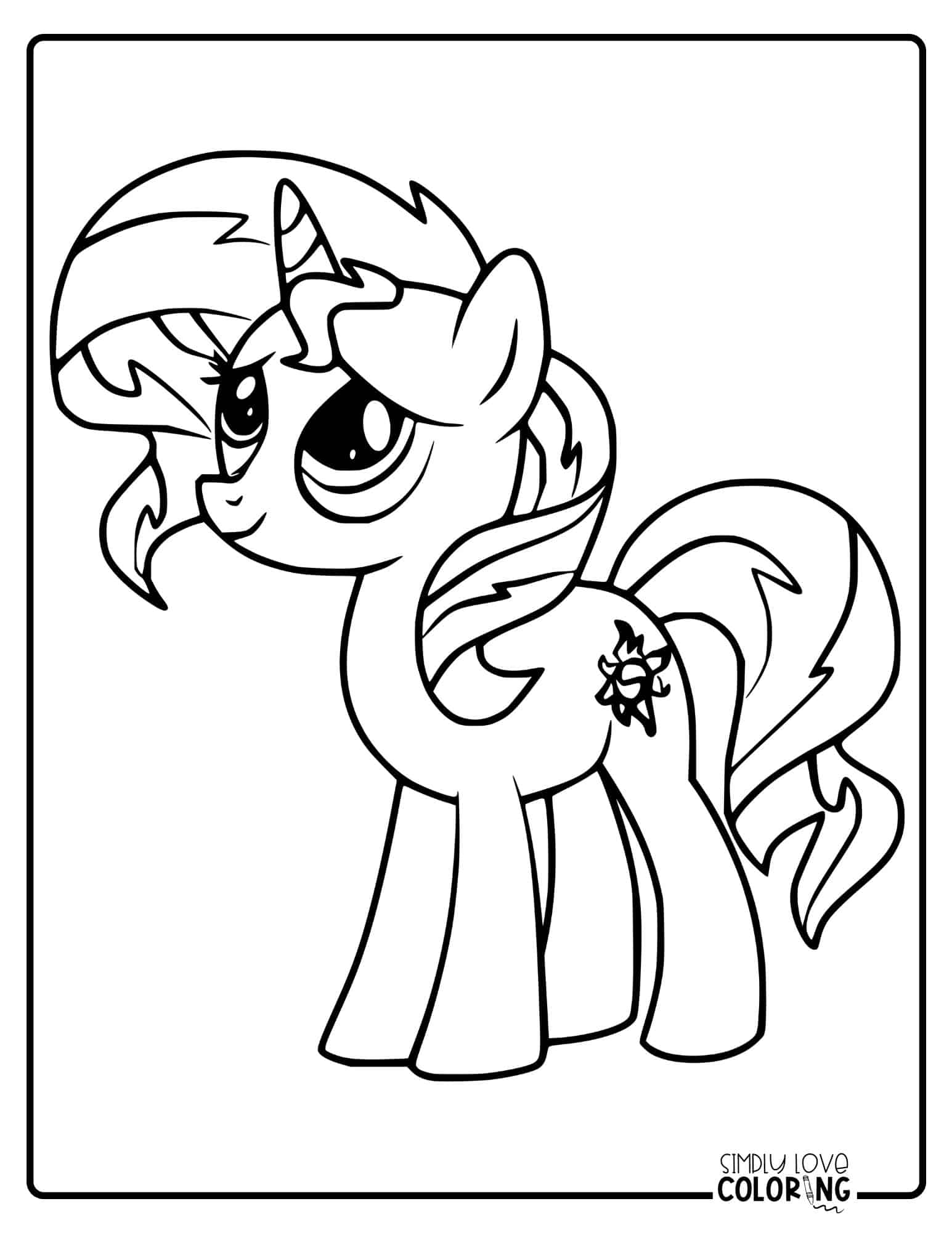 Free My Little Pony Coloring Pages - Simply Love Coloring