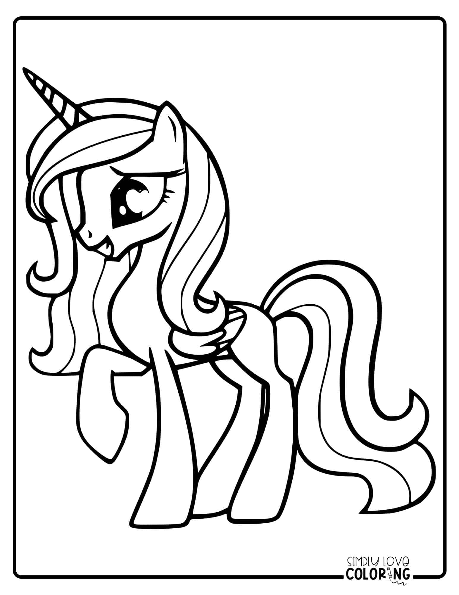 Free My Little Pony Coloring Pages - Simply Love Coloring