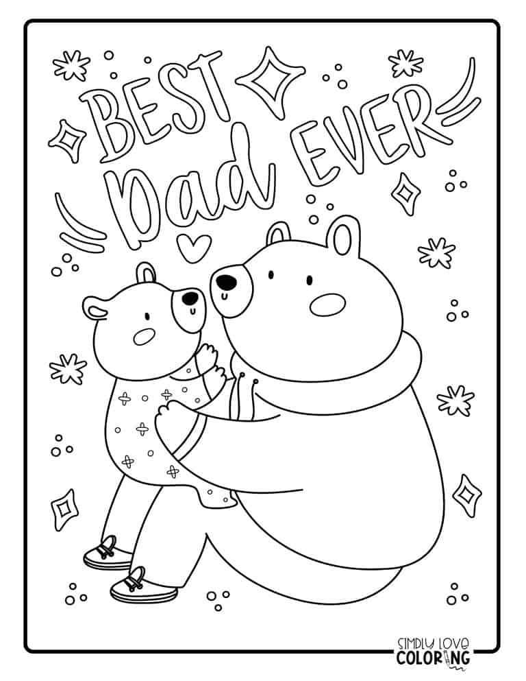 45 Father's Day Coloring Pages (Free PDF Printables) - Simply Love Coloring