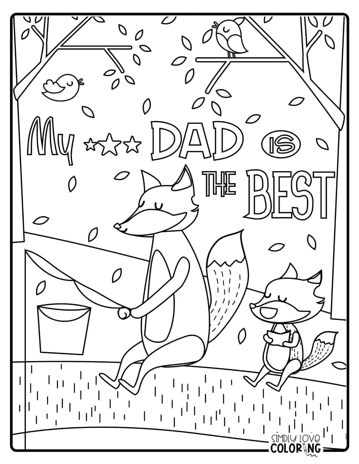 45 Father's Day Coloring Pages (Free PDF Printables) - Simply Love Coloring