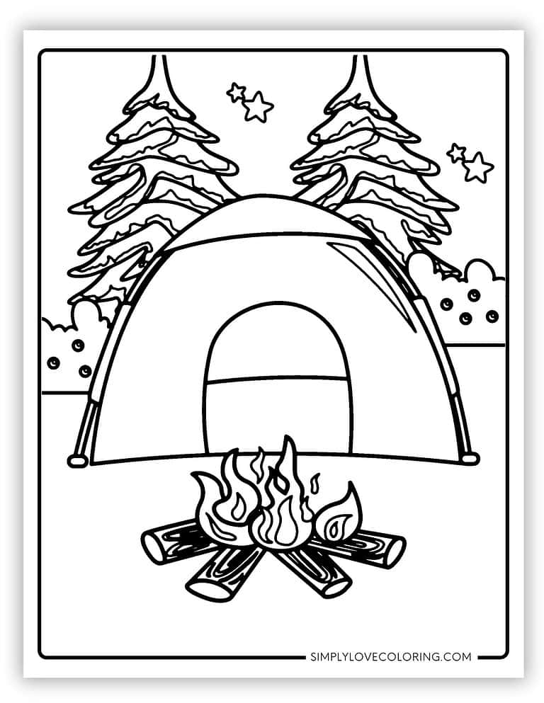 30 Campfire Coloring Pages (Free PDF Printables) - Simply Love Coloring