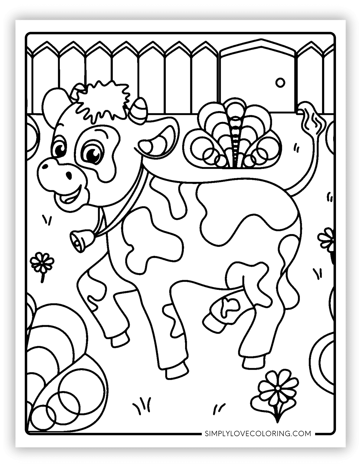 21 Cute Cow Coloring Pages (Free PDF Printables) - Simply Love Coloring