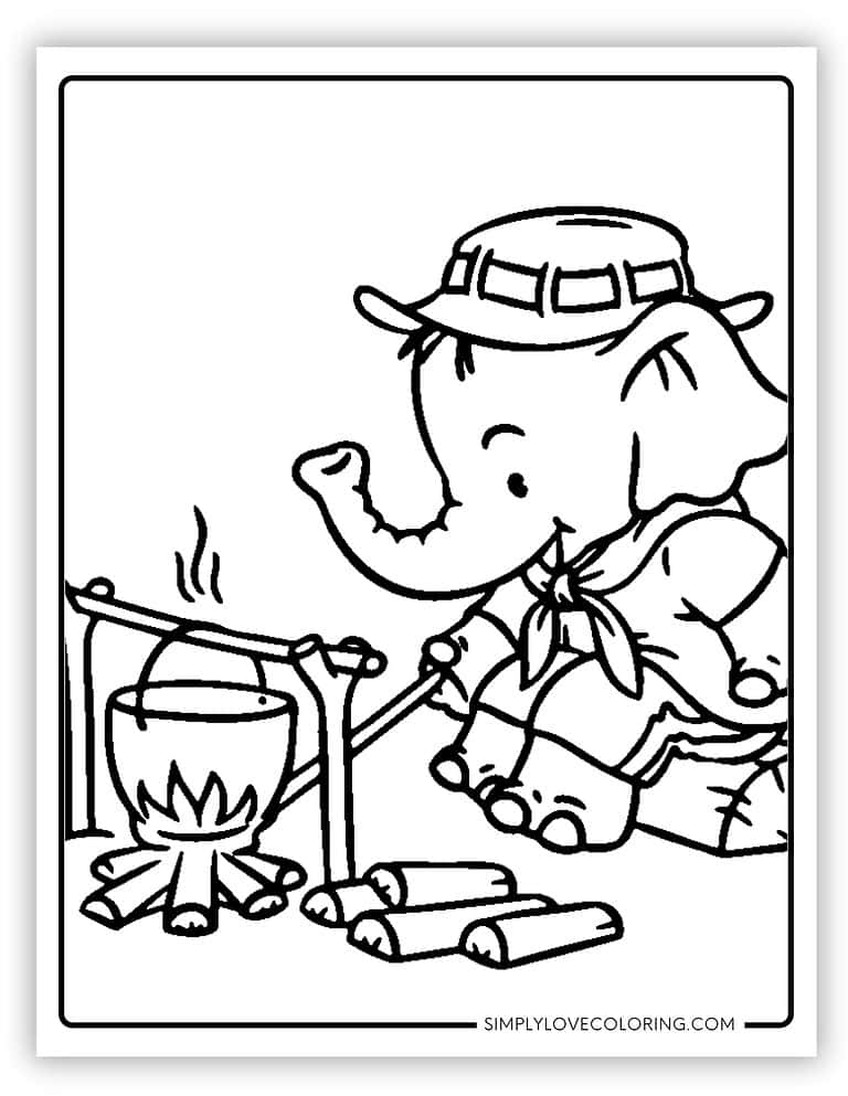 30 Campfire Coloring Pages (Free PDF Printables) - Simply Love Coloring