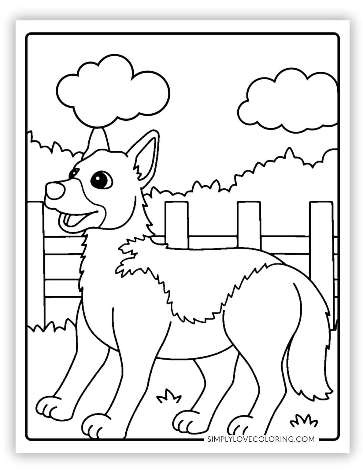 62 Cute Dog Coloring Pages (Free PDF Printables) - Simply Love Coloring