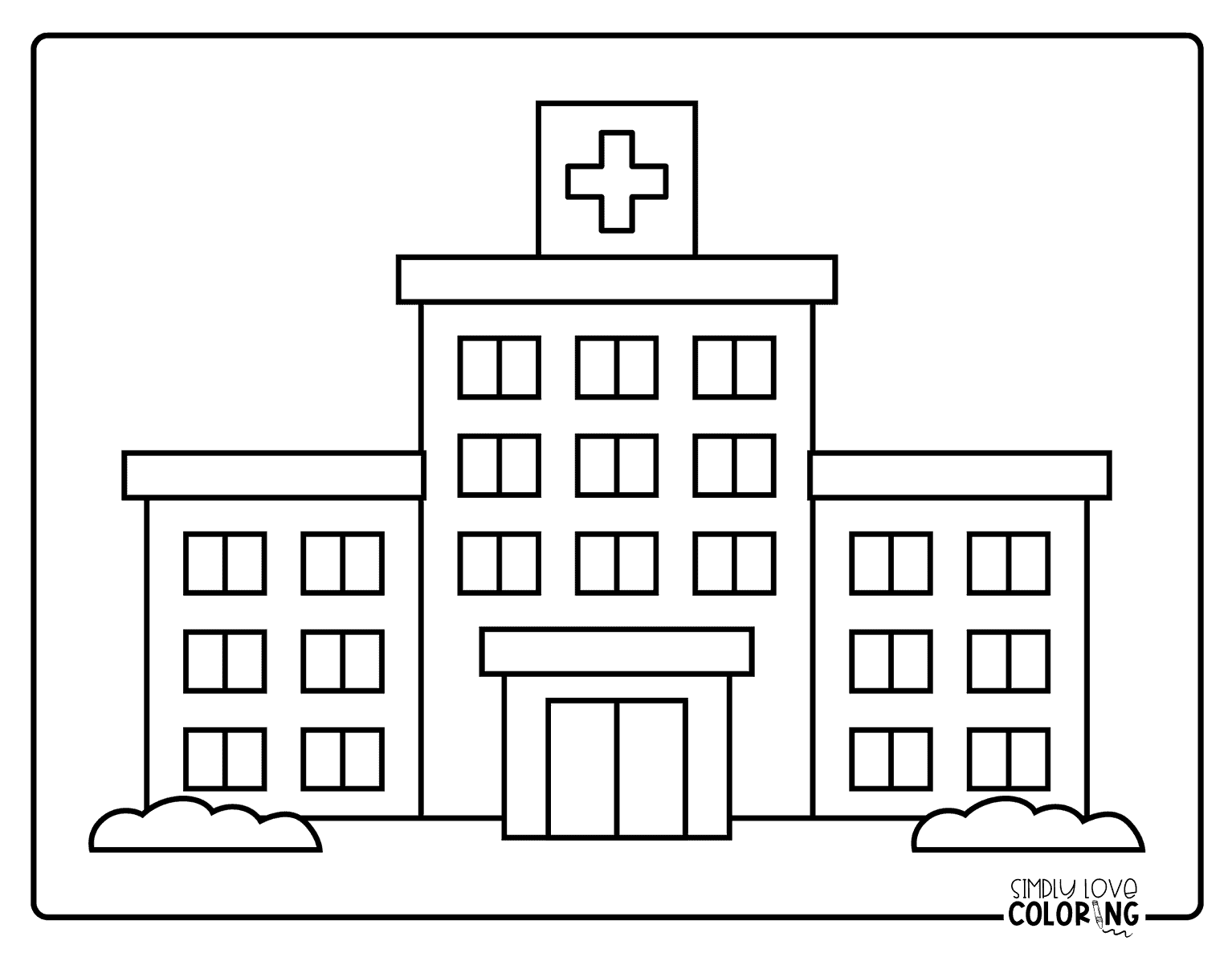 26 Building Coloring Pages (Free PDF Printables) - Simply Love Coloring