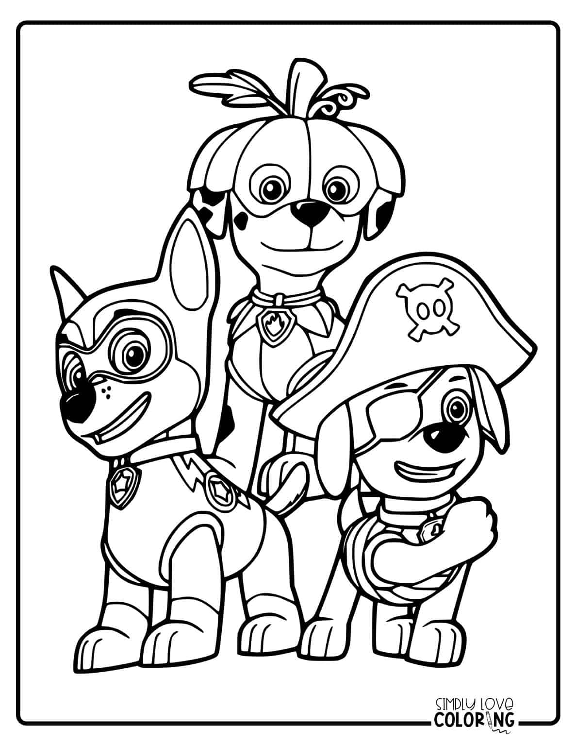 41 Paw Patrol Coloring Pages (Free PDF Printables) - Simply Love Coloring