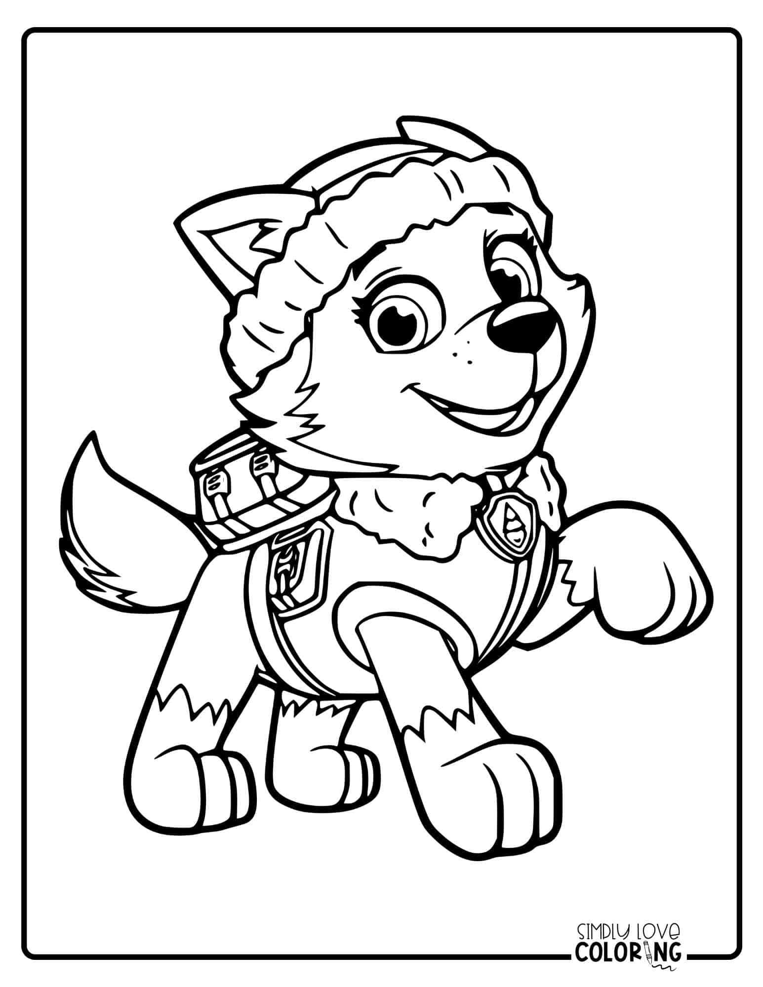 Free Paw Patrol Coloring Pages (Free PDF Printables) - Simply Love Coloring