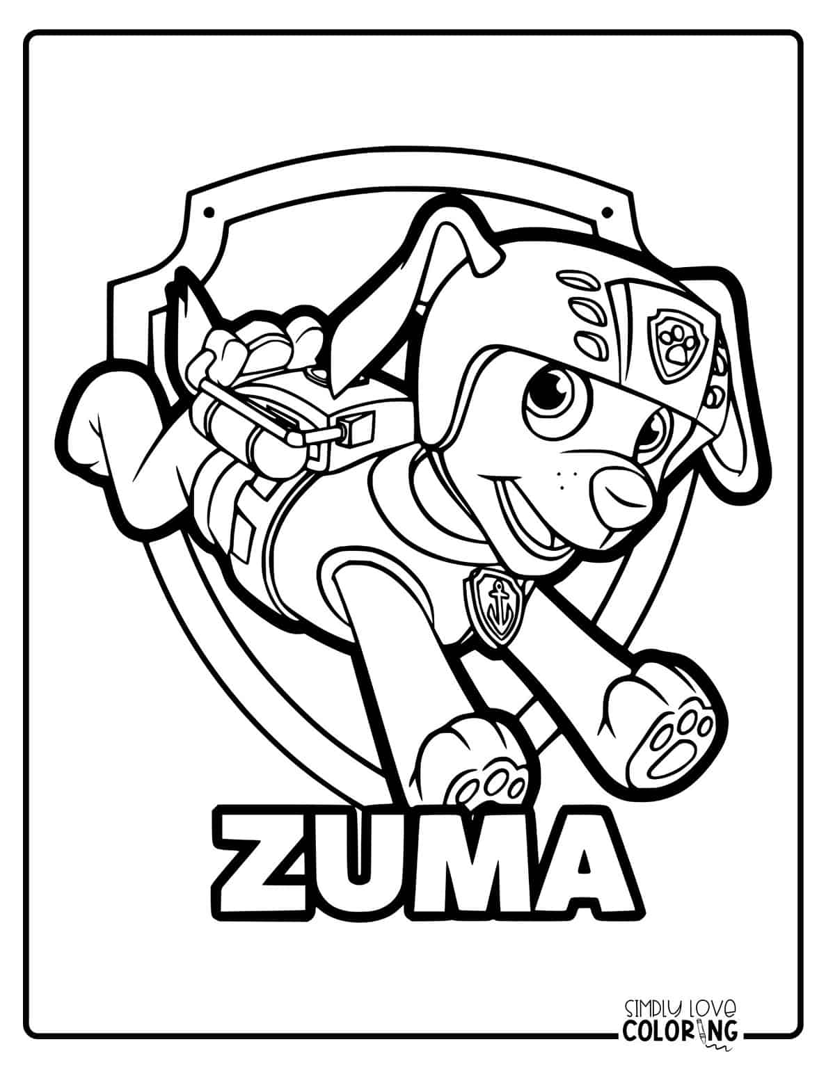 41 Paw Patrol Coloring Pages (Free PDF Printables) - Simply Love Coloring