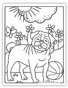 62 Cute Dog Coloring Pages (Free PDF Printables) - Simply Love Coloring