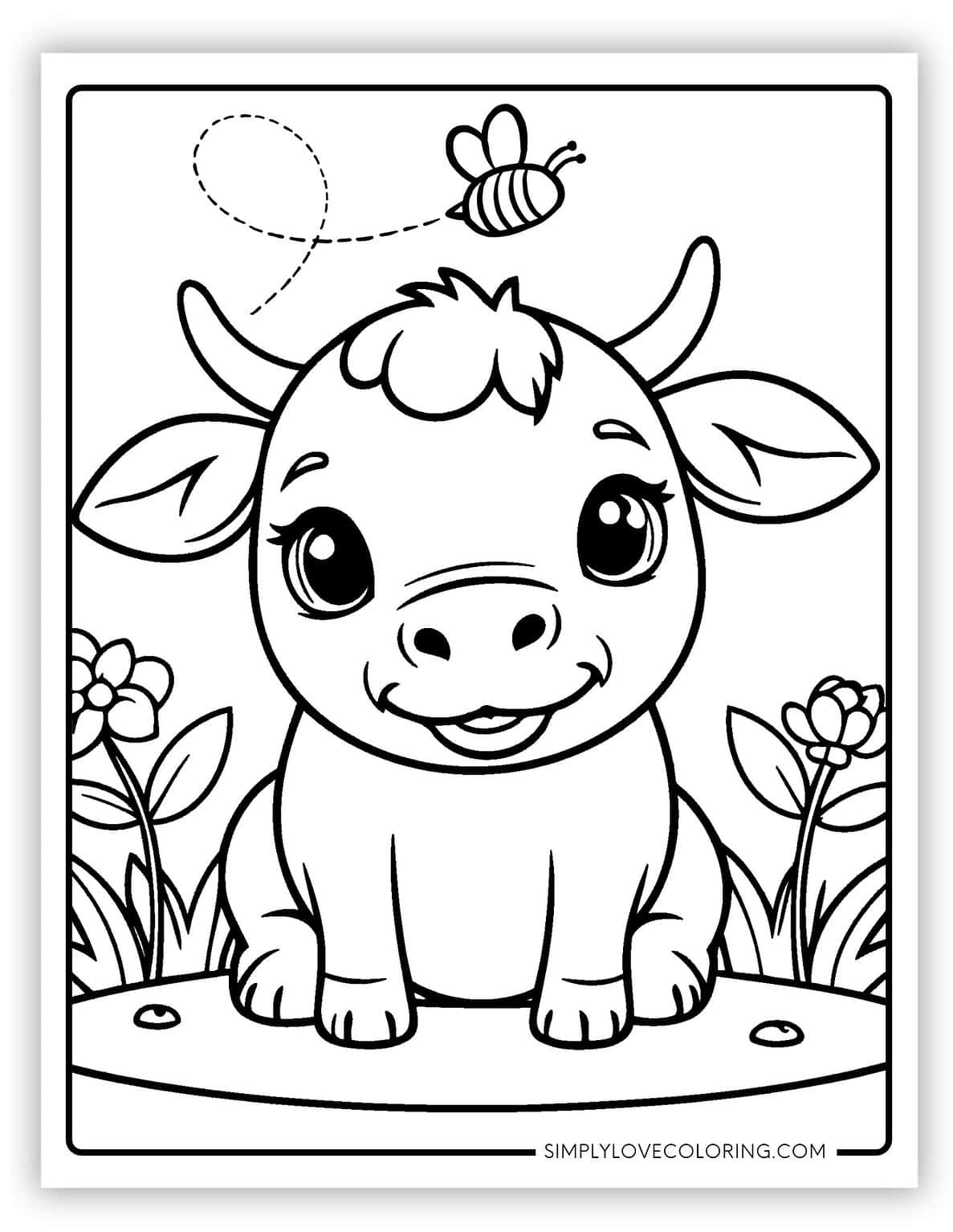 21 Cute Cow Coloring Pages (Free PDF Printables) - Simply Love Coloring