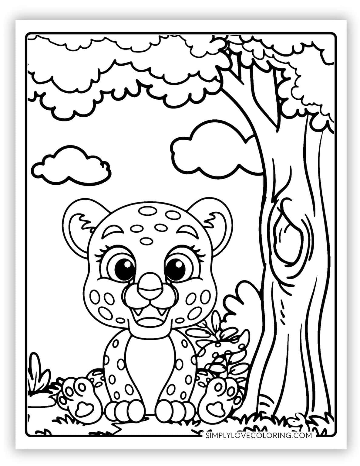 19 Cheetah Coloring Pages (Free PDF Printables) - Simply Love Coloring