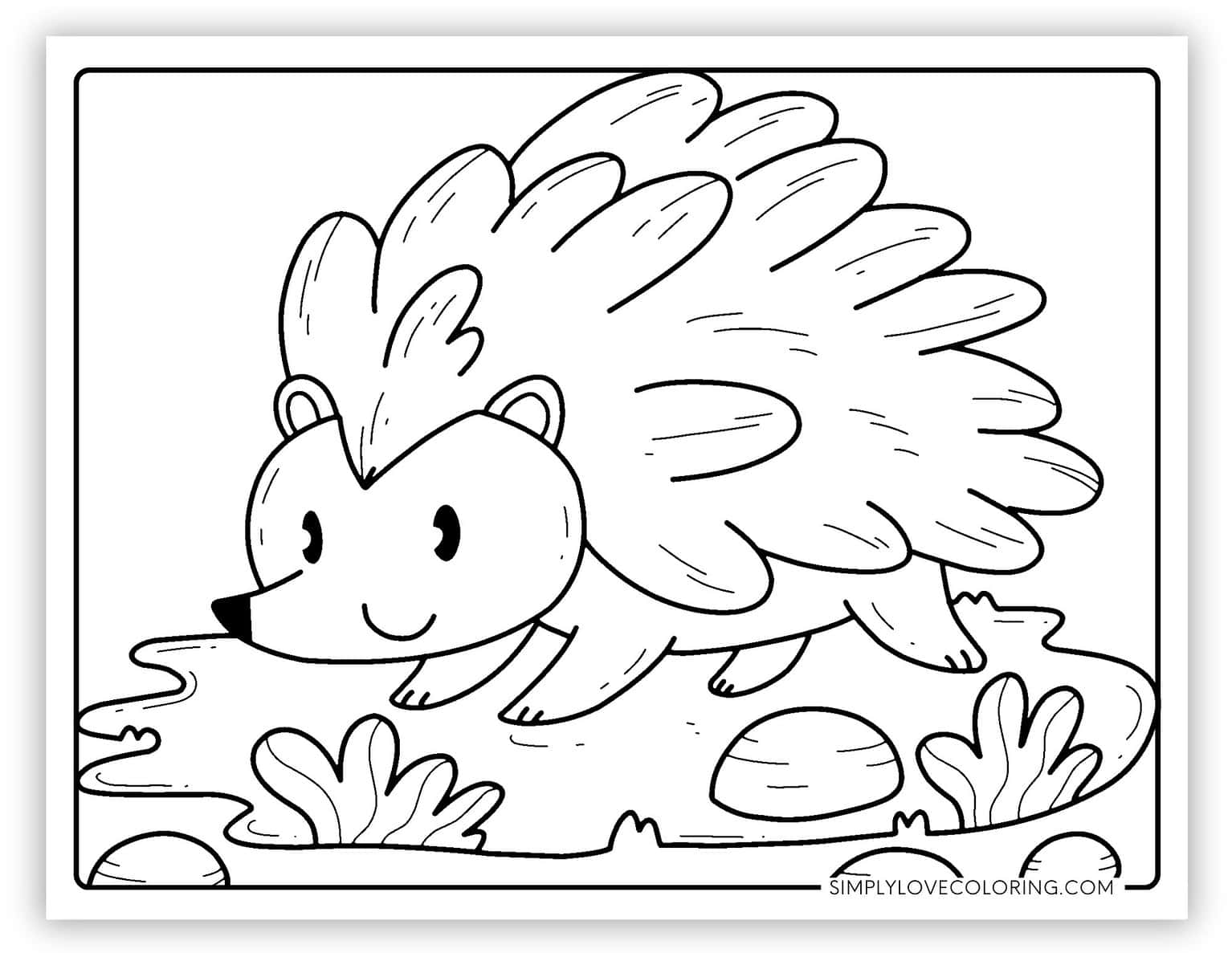 38 Porcupine Coloring Pages (Free PDF Printables) - Simply Love Coloring