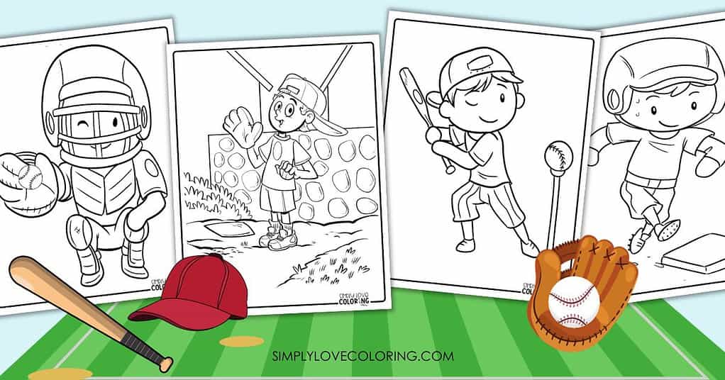 29 Baseball Coloring Pages (Free PDF Printables) - Simply Love Coloring