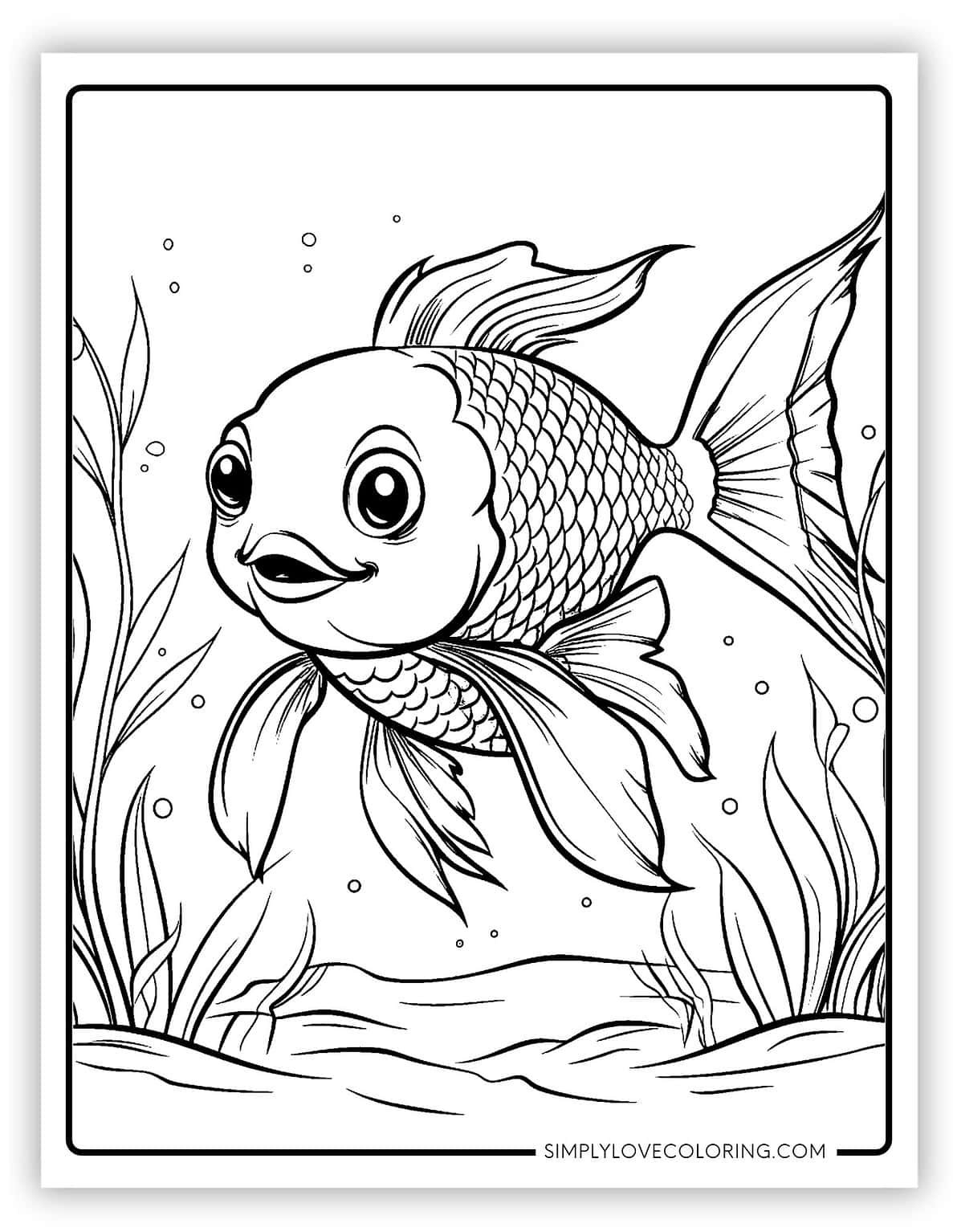 37 Goldfish Coloring Pages (Free PDF Printables) - Simply Love Coloring