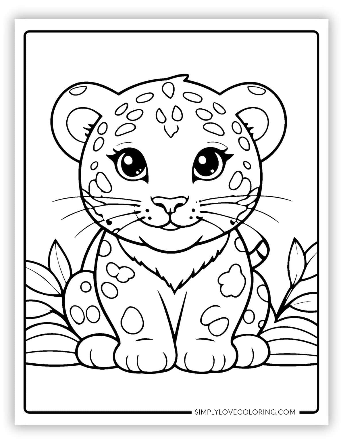 24 Leopard Coloring Pages (Free PDF Printables) - Simply Love Coloring