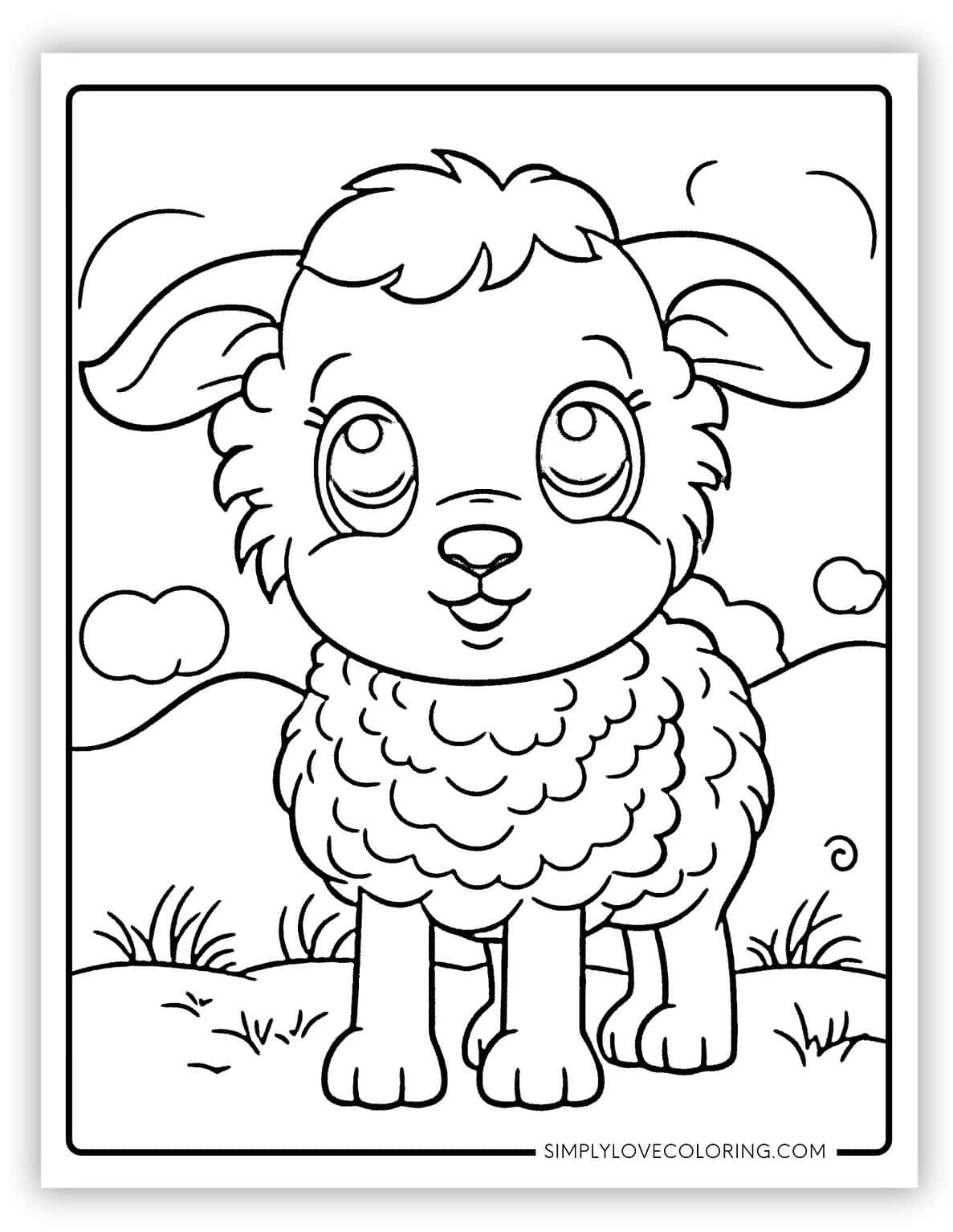 20 Sheep Coloring Pages (Free PDF Printables) - Simply Love Coloring