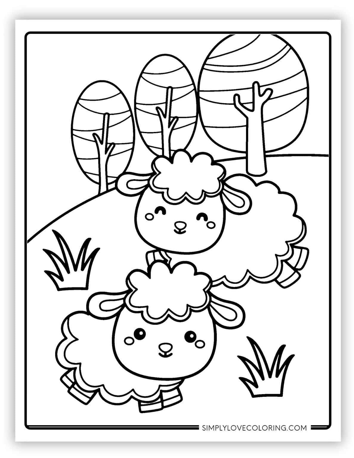 42 Lamb Coloring Pages (Free PDF Printables) - Simply Love Coloring