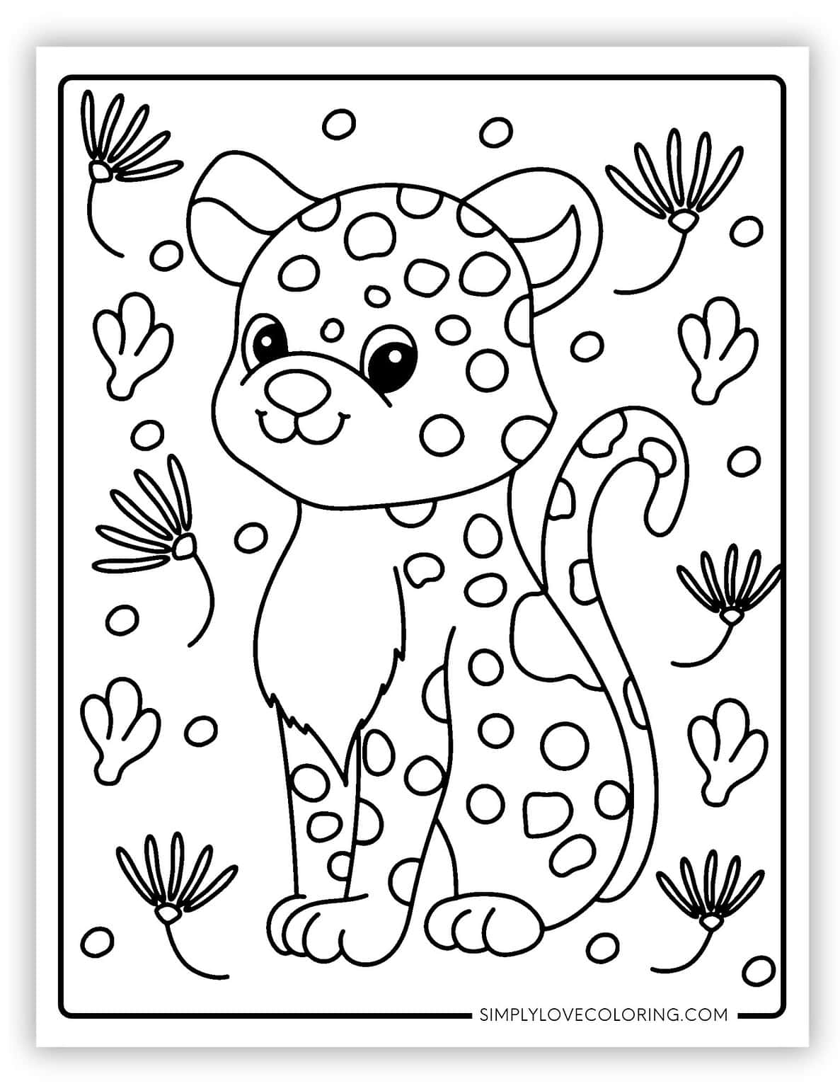 24 Leopard Coloring Pages (Free PDF Printables) - Simply Love Coloring