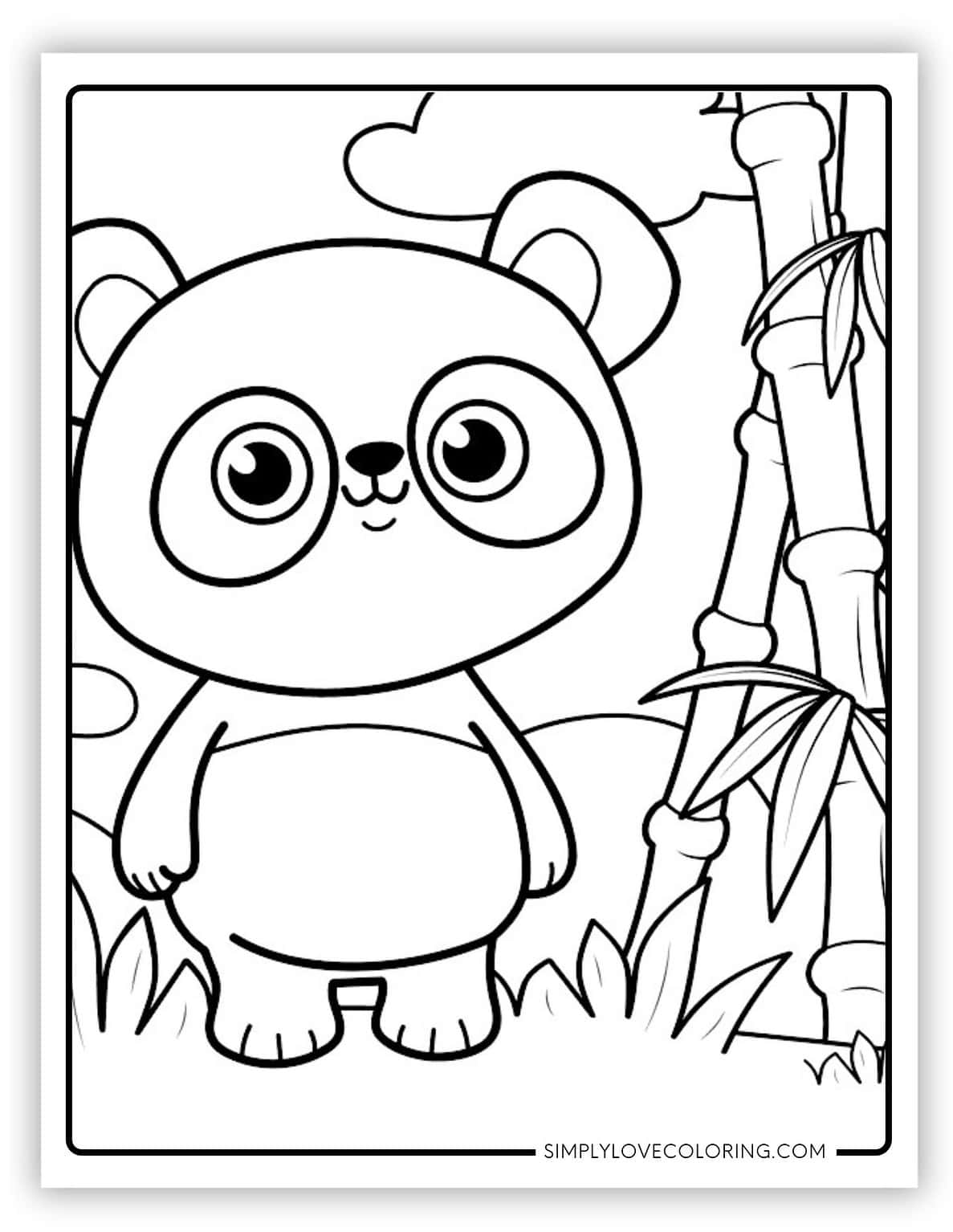 Cute Panda Bear Coloring Pages (Free PDF Printables) - Simply Love Coloring
