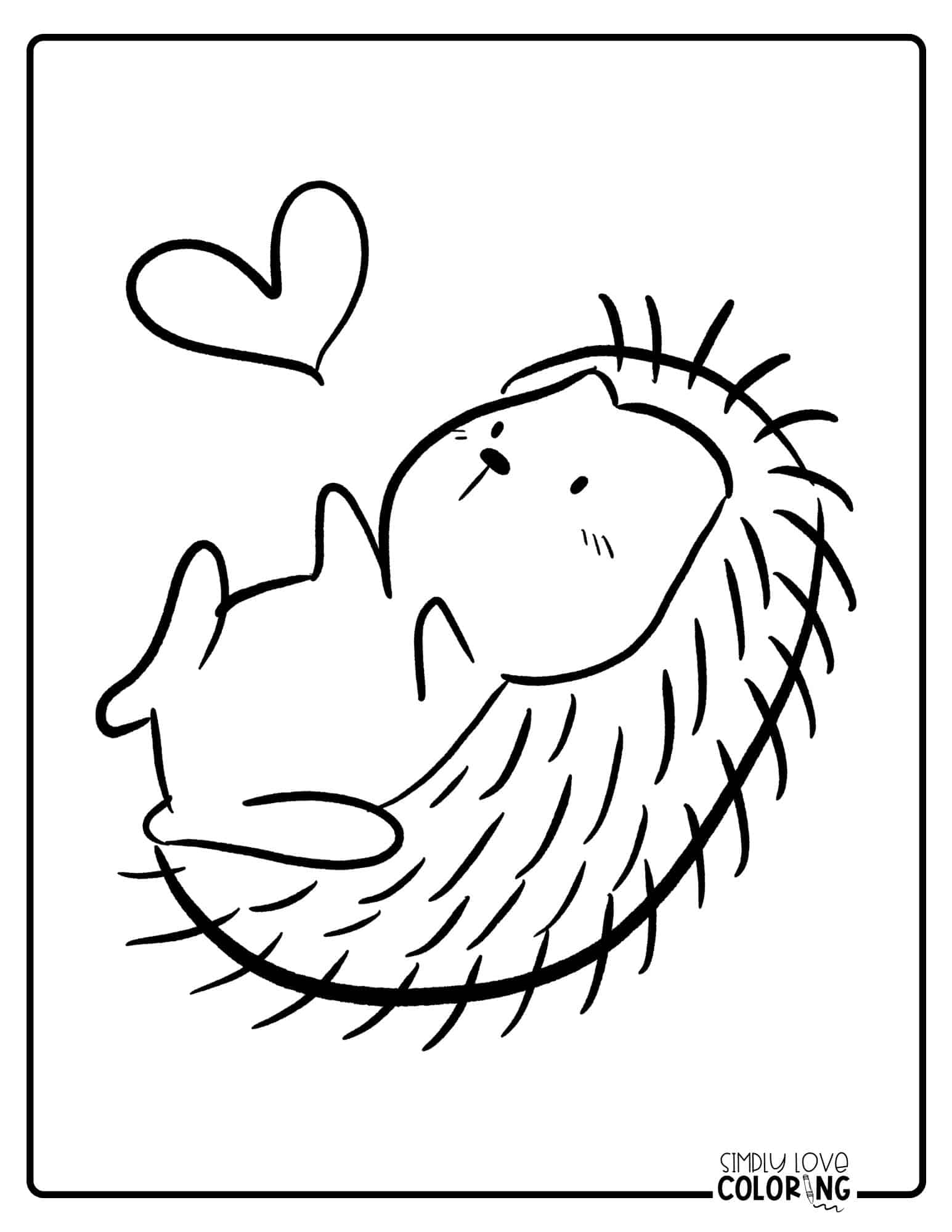 Free Porcupine Coloring Pages - Simply Love Coloring