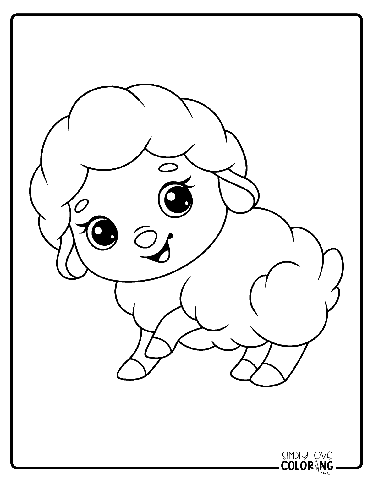 20 Sheep Coloring Pages (Free PDF Printables) - Simply Love Coloring
