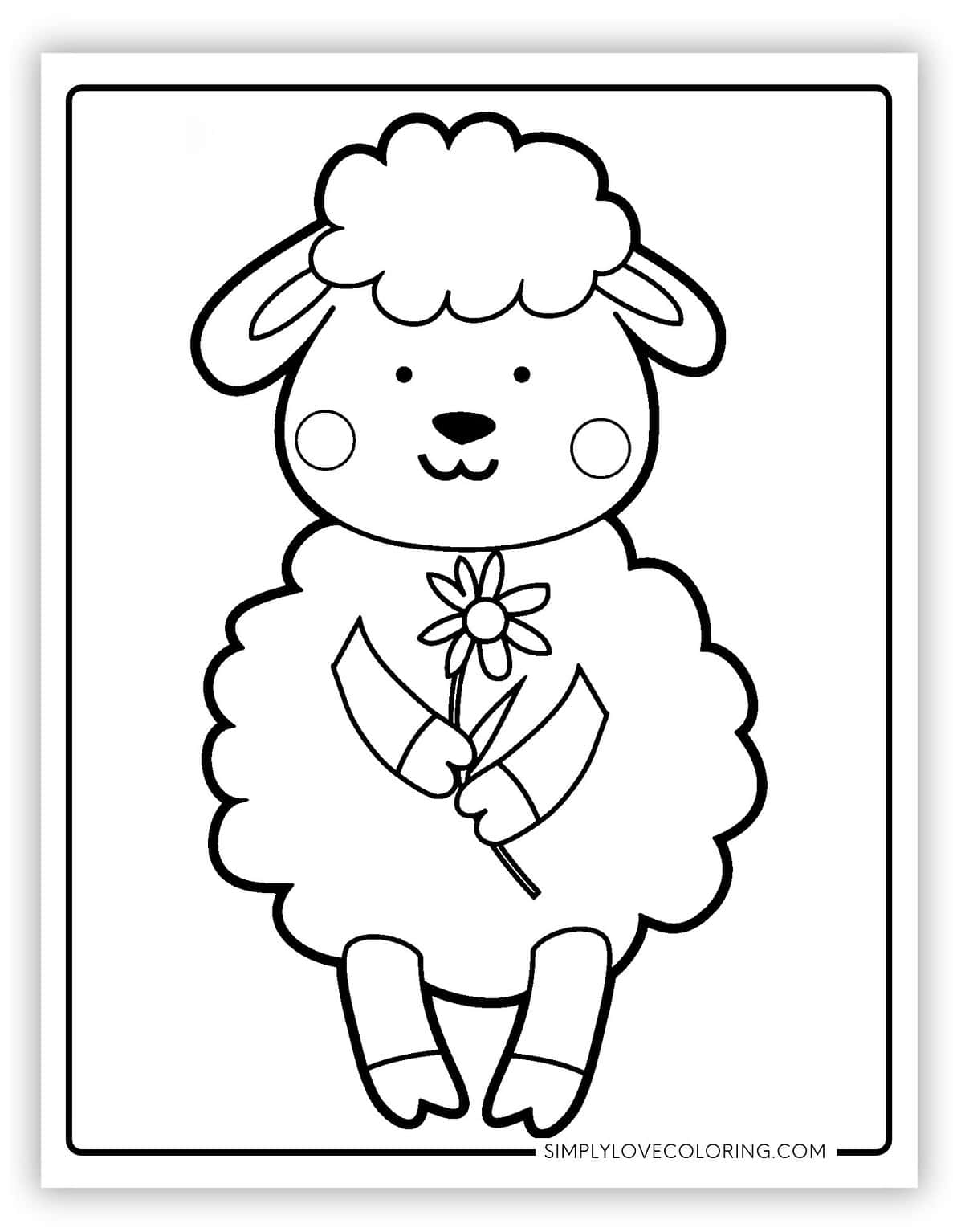 20 Sheep Coloring Pages (Free PDF Printables) - Simply Love Coloring