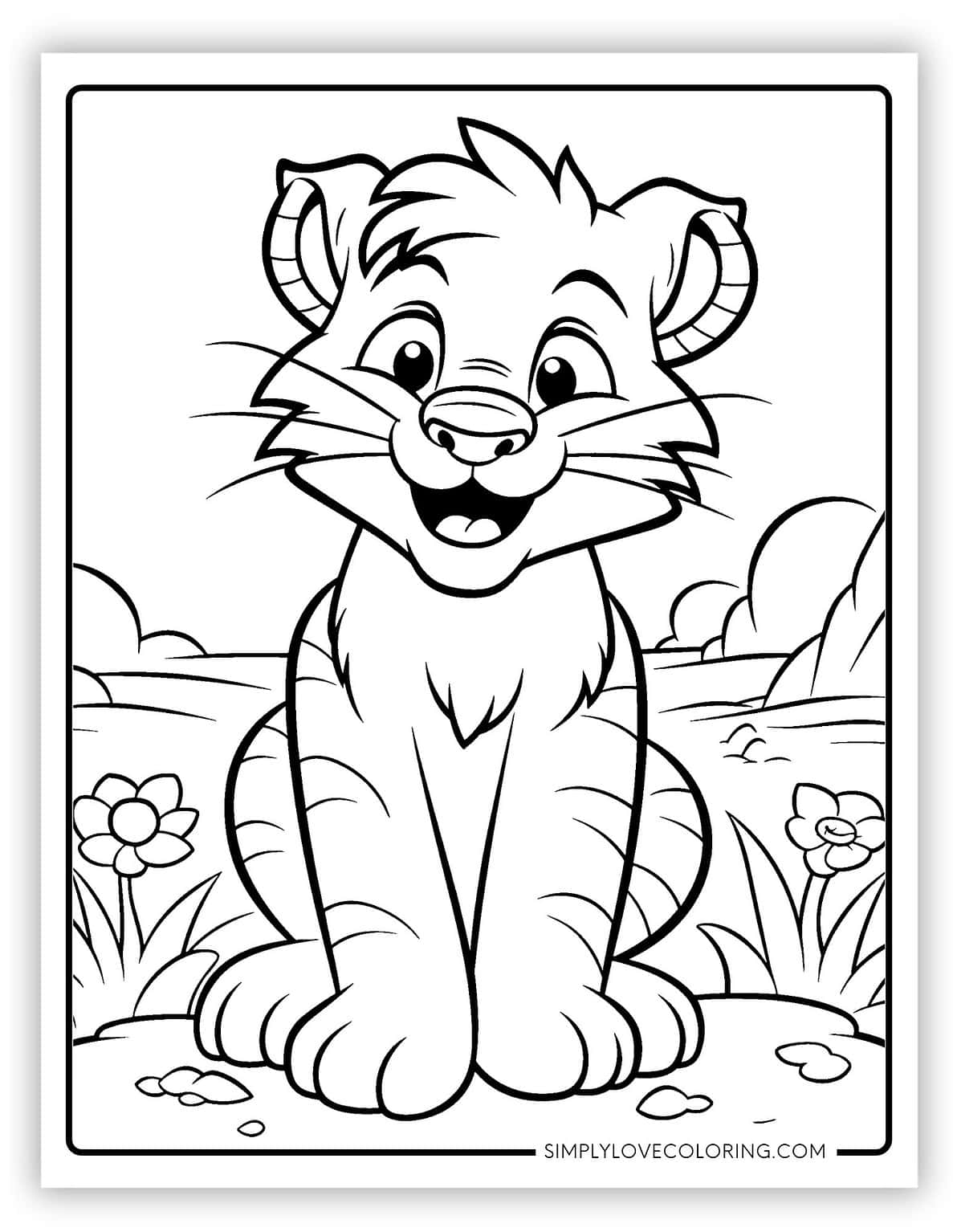 19 Tiger Coloring Pages (Free PDF Printables) - Simply Love Coloring