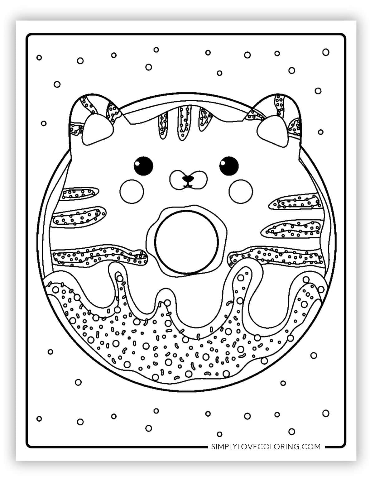 29 Donut Coloring Pages (Free PDF Printables) - Simply Love Coloring