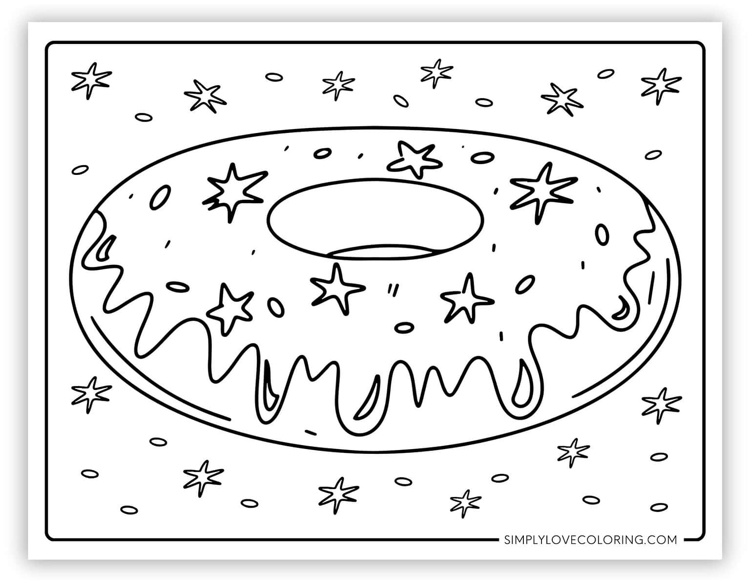 29 Donut Coloring Pages (Free PDF Printables) - Simply Love Coloring