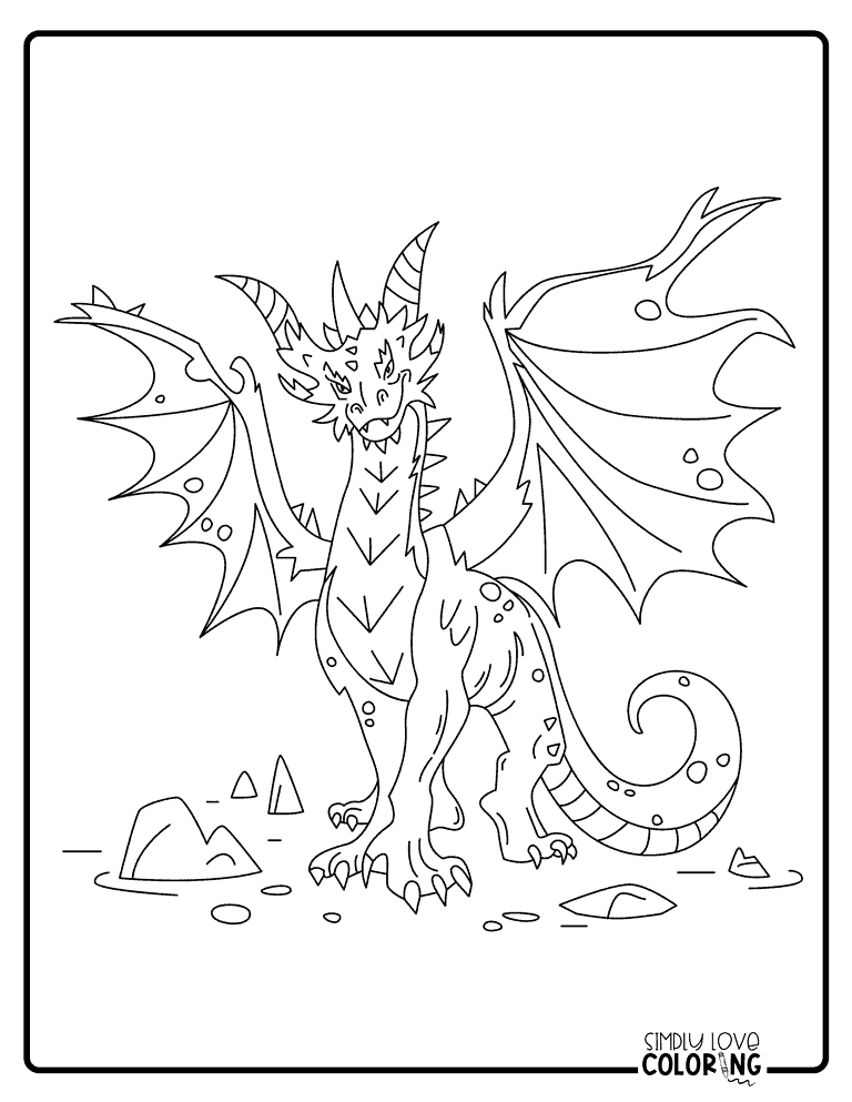 Dragon Coloring Pages (Free PDF Printables) - Simply Love Coloring