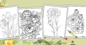 65 Beautiful Flower Coloring Pages (Free PDF Printables) - Simply Love ...
