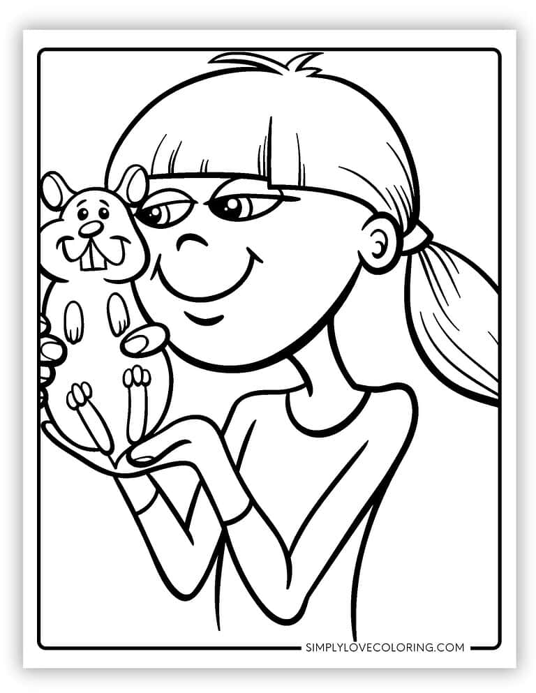 23 Cute Hamster Coloring Pages (Free PDF Printables) - Simply Love Coloring