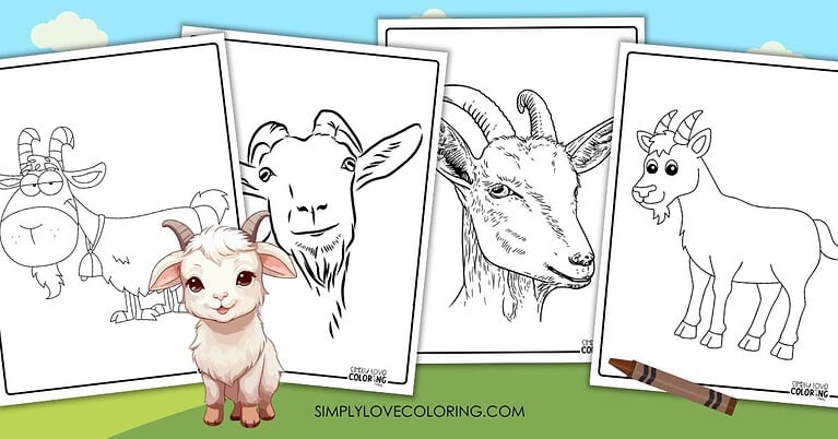 Goat Coloring Pages (Free PDF Printables) - Simply Love Coloring