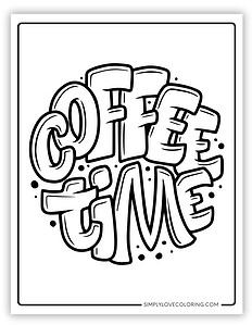 42 Coffee Coloring Pages (Free PDF Printables) - Simply Love Coloring
