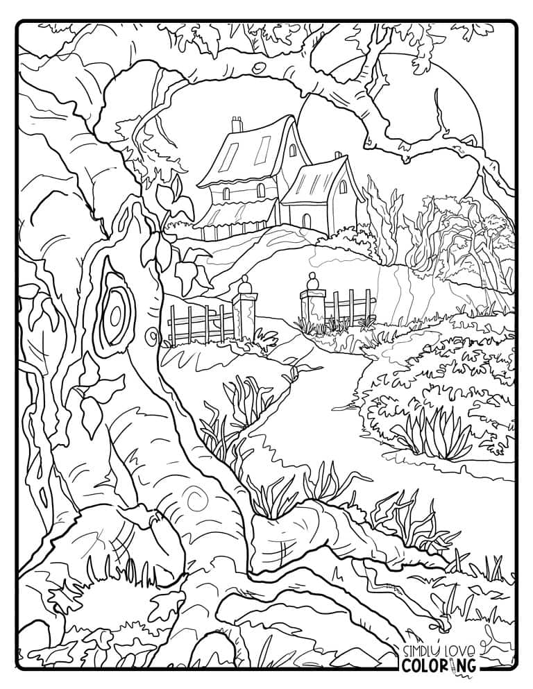 Majestic Nature Coloring Pages Free PDF Printables Simply Love Coloring