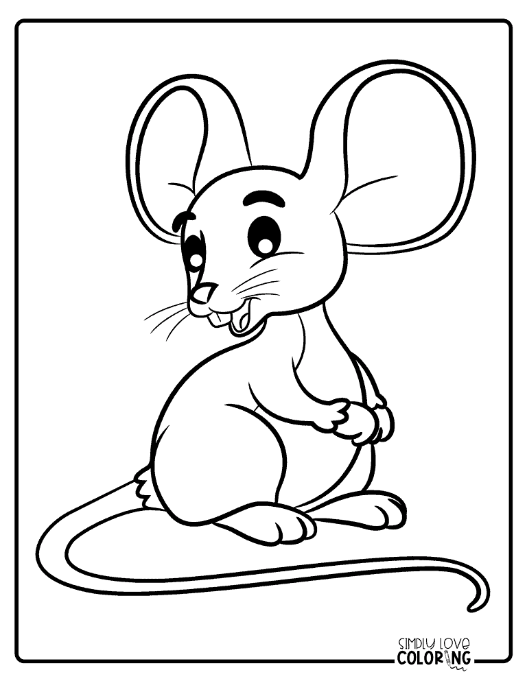 13 Cute Mice Coloring Pages (free Pdf Printables) - Simply Love Coloring