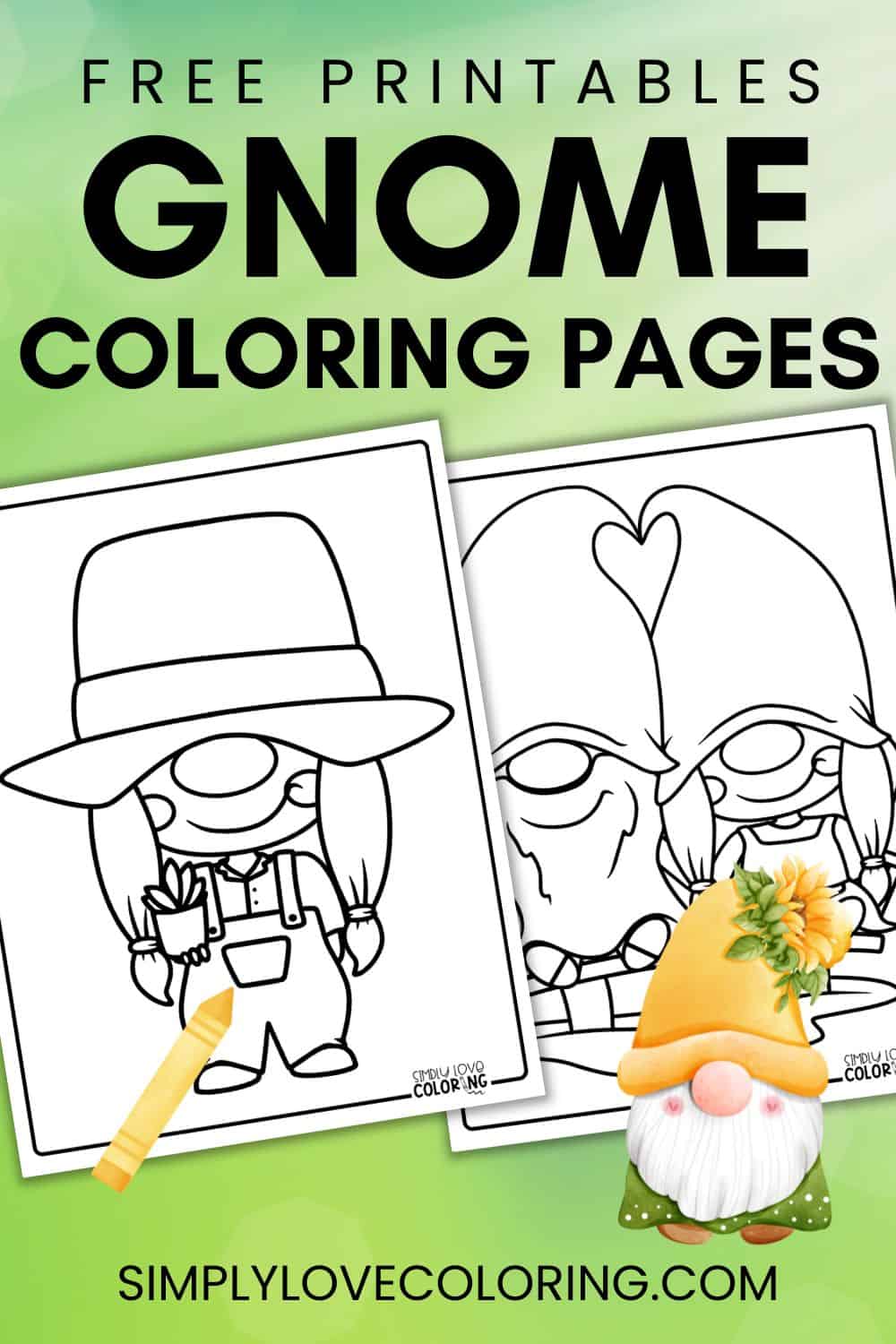 38 Gnome Coloring Pages (Free PDF Printables) - Simply Love Coloring
