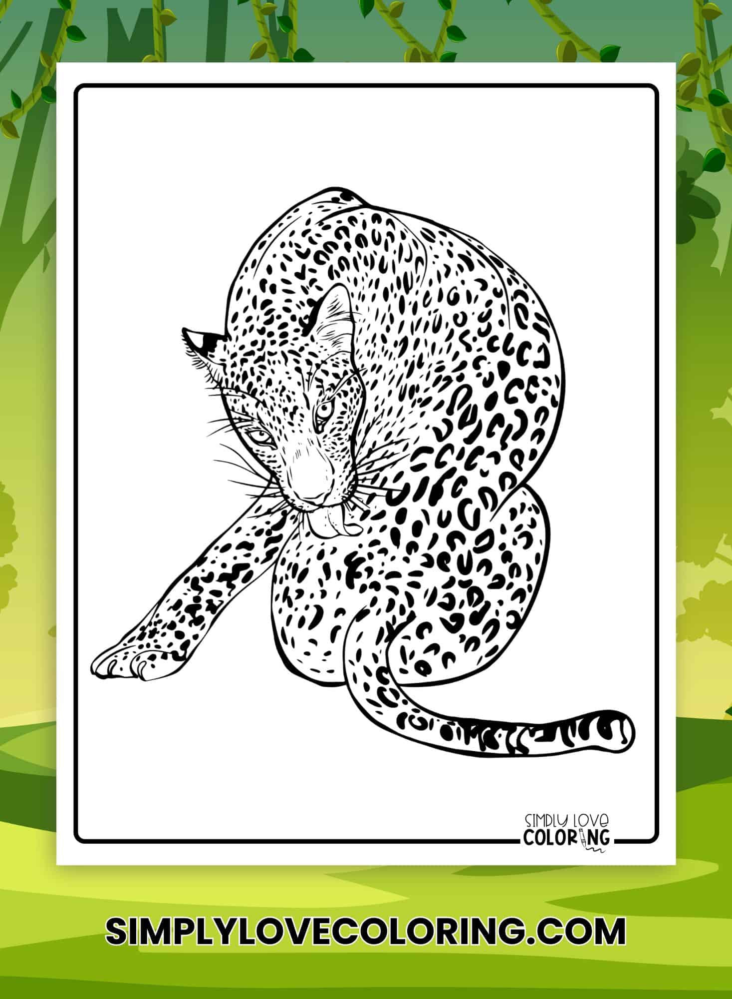 24 Leopard Coloring Pages (Free PDF Printables) - Simply Love Coloring